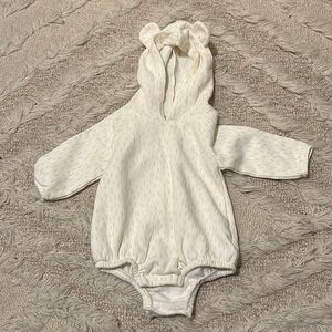 Old Navy Printed Long-Sleeve Hooded One-Piece Romper for Baby